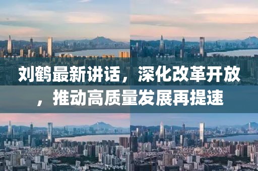 劉鶴最新講話，深化改革開放，推動高質(zhì)量發(fā)展再提速