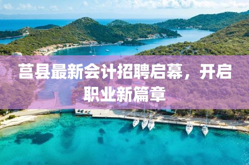 莒縣最新會計招聘啟幕，開啟職業(yè)新篇章