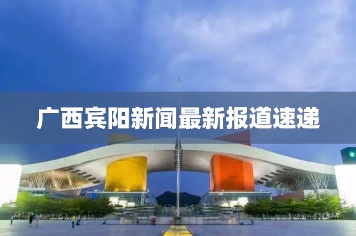 廣西賓陽新聞最新報道速遞