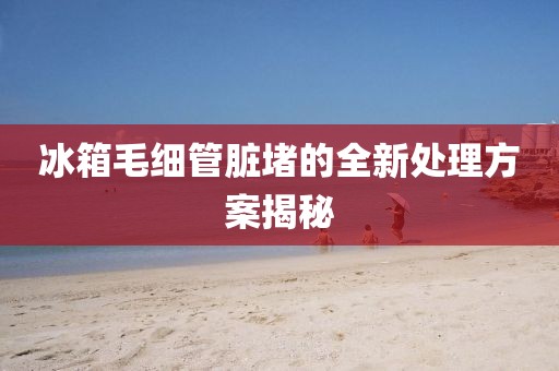 冰箱毛細(xì)管臟堵的全新處理方案揭秘