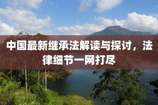 中國(guó)最新繼承法解讀與探討，法律細(xì)節(jié)一網(wǎng)打盡