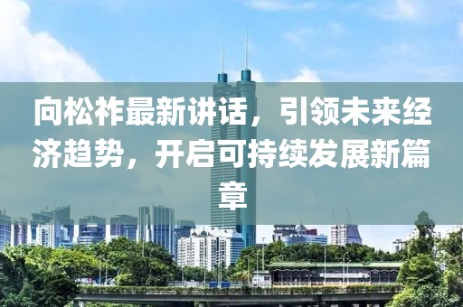 向松祚最新講話，引領(lǐng)未來經(jīng)濟(jì)趨勢，開啟可持續(xù)發(fā)展新篇章