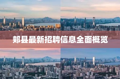 郟縣最新招聘信息全面概覽