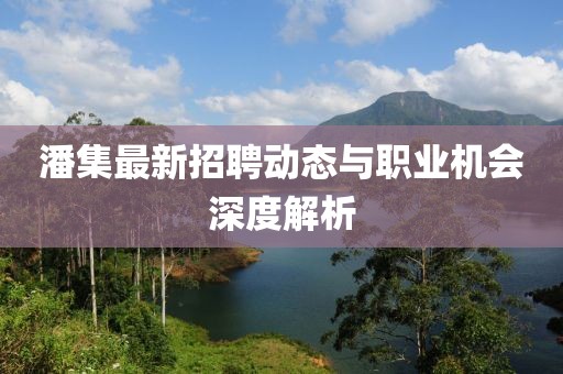 潘集最新招聘動(dòng)態(tài)與職業(yè)機(jī)會(huì)深度解析