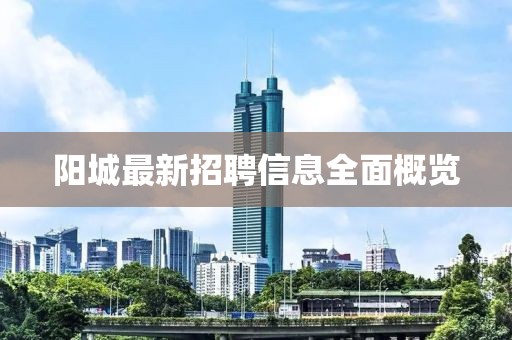 陽城最新招聘信息全面概覽