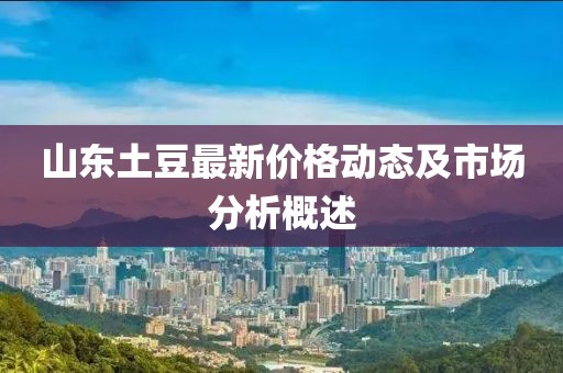 山東土豆最新價格動態(tài)及市場分析概述