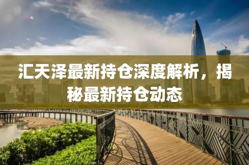 匯天澤最新持倉深度解析，揭秘最新持倉動(dòng)態(tài)