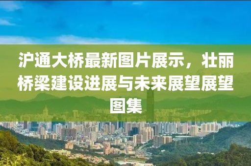滬通大橋最新圖片展示，壯麗橋梁建設(shè)進(jìn)展與未來展望展望圖集