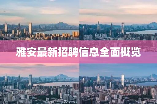 雅安最新招聘信息全面概覽