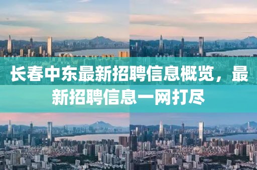 長春中東最新招聘信息概覽，最新招聘信息一網(wǎng)打盡
