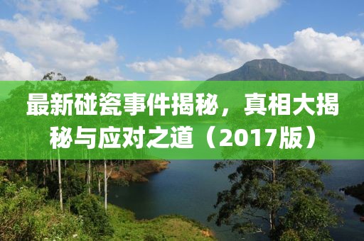 最新碰瓷事件揭秘，真相大揭秘與應(yīng)對之道（2017版）