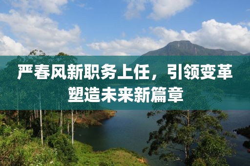 嚴(yán)春風(fēng)新職務(wù)上任，引領(lǐng)變革塑造未來新篇章