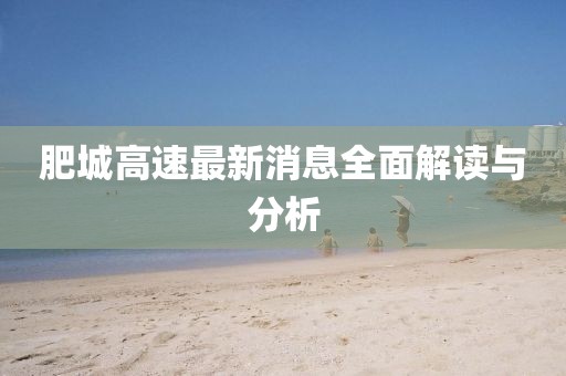 肥城高速最新消息全面解讀與分析