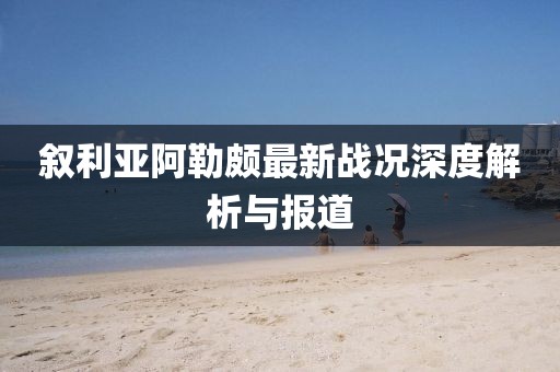 敘利亞阿勒頗最新戰(zhàn)況深度解析與報道