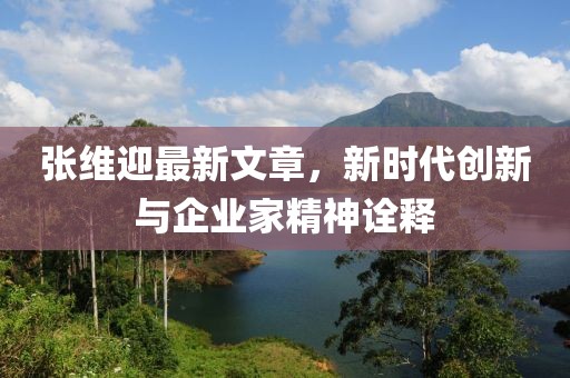 張維迎最新文章，新時代創(chuàng)新與企業(yè)家精神詮釋