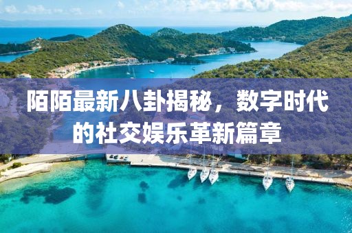 陌陌最新八卦揭秘，數(shù)字時代的社交娛樂革新篇章