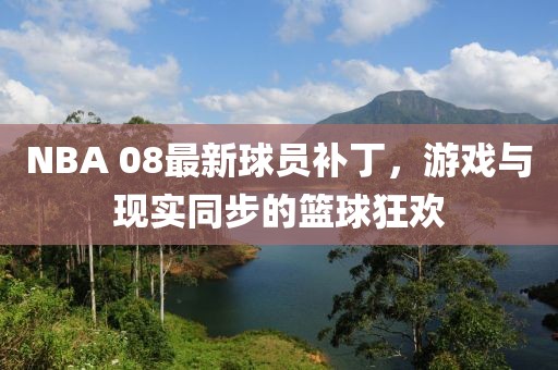 NBA 08最新球員補(bǔ)丁，游戲與現(xiàn)實(shí)同步的籃球狂歡