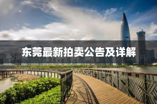 東莞最新拍賣公告及詳解
