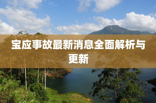 寶應(yīng)事故最新消息全面解析與更新