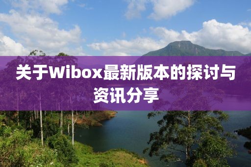 關(guān)于Wibox最新版本的探討與資訊分享