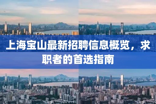 上海寶山最新招聘信息概覽，求職者的首選指南