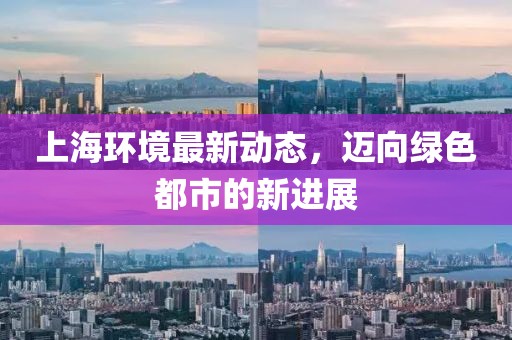 上海環(huán)境最新動(dòng)態(tài)，邁向綠色都市的新進(jìn)展