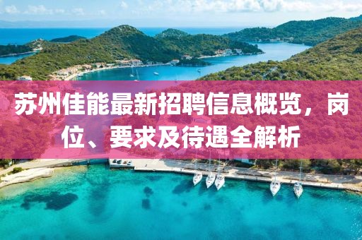 蘇州佳能最新招聘信息概覽，崗位、要求及待遇全解析