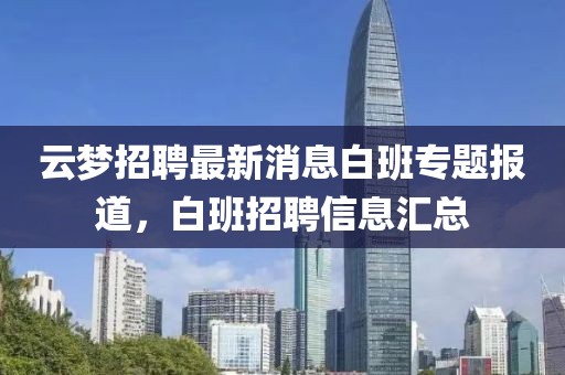 云夢(mèng)招聘最新消息白班專題報(bào)道，白班招聘信息匯總