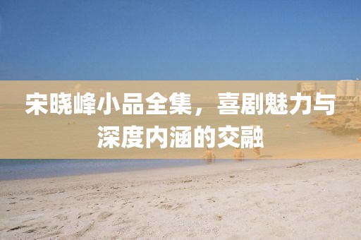 宋曉峰小品全集，喜劇魅力與深度內(nèi)涵的交融