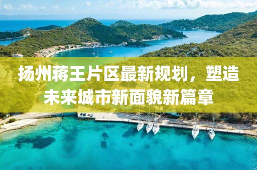 揚州蔣王片區(qū)最新規(guī)劃，塑造未來城市新面貌新篇章