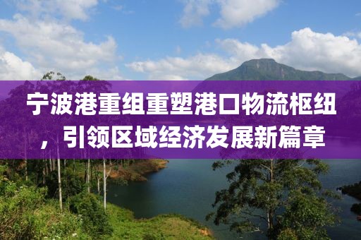寧波港重組重塑港口物流樞紐，引領(lǐng)區(qū)域經(jīng)濟(jì)發(fā)展新篇章