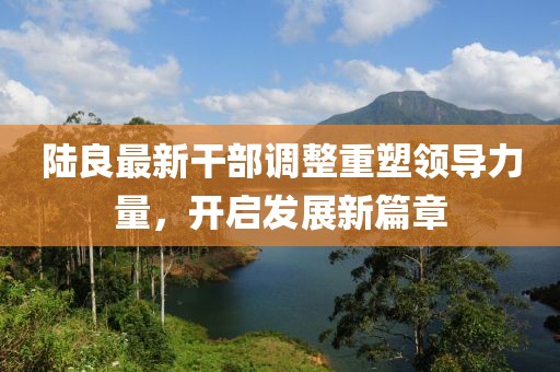 陸良最新干部調(diào)整重塑領導力量，開啟發(fā)展新篇章