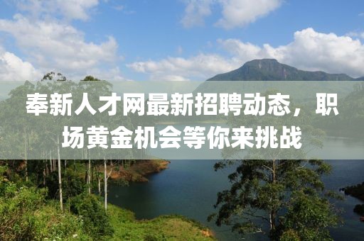 奉新人才網(wǎng)最新招聘動(dòng)態(tài)，職場(chǎng)黃金機(jī)會(huì)等你來(lái)挑戰(zhàn)