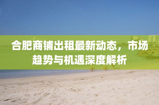 合肥商鋪出租最新動態(tài)，市場趨勢與機(jī)遇深度解析