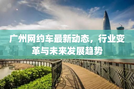 廣州網(wǎng)約車(chē)最新動(dòng)態(tài)，行業(yè)變革與未來(lái)發(fā)展趨勢(shì)