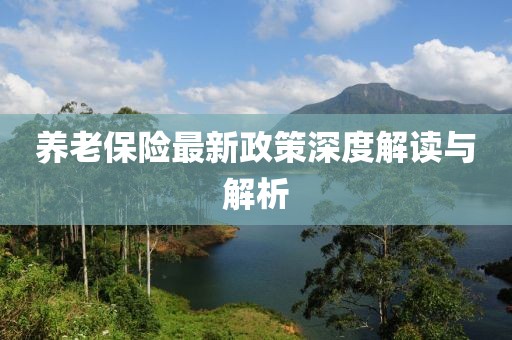 養(yǎng)老保險(xiǎn)最新政策深度解讀與解析