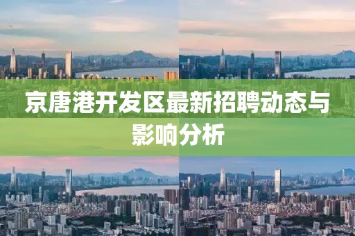 京唐港開發(fā)區(qū)最新招聘動態(tài)與影響分析