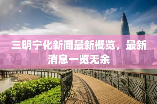 三明寧化新聞最新概覽，最新消息一覽無(wú)余