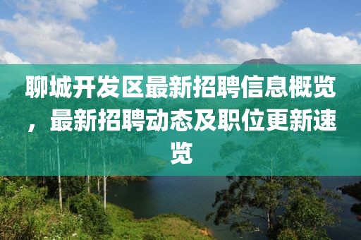 聊城開發(fā)區(qū)最新招聘信息概覽，最新招聘動(dòng)態(tài)及職位更新速覽
