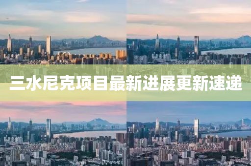 三水尼克項(xiàng)目最新進(jìn)展更新速遞