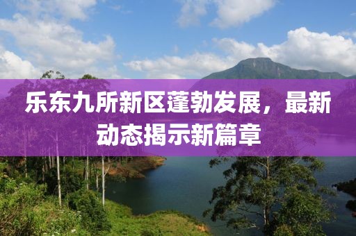 樂東九所新區(qū)蓬勃發(fā)展，最新動態(tài)揭示新篇章