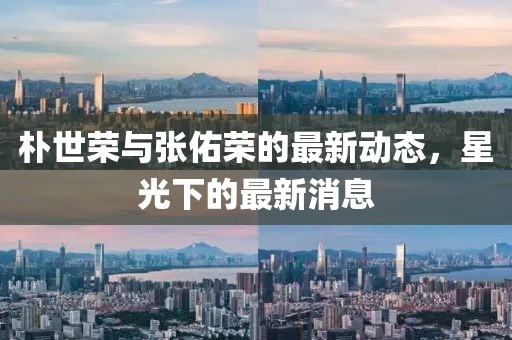 樸世榮與張佑榮的最新動(dòng)態(tài)，星光下的最新消息
