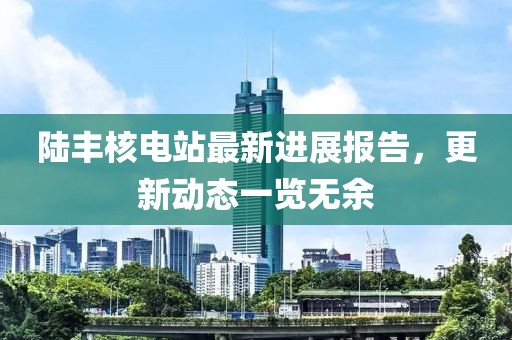 陸豐核電站最新進展報告，更新動態(tài)一覽無余