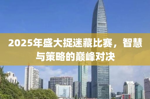 2025年盛大捉迷藏比賽，智慧與策略的巔峰對(duì)決