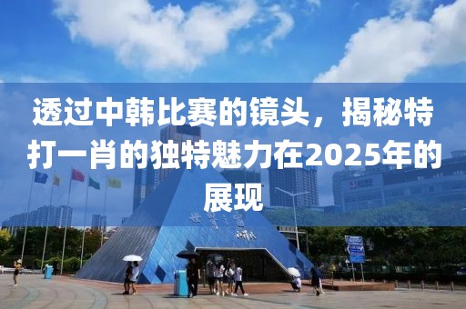 透過中韓比賽的鏡頭，揭秘特打一肖的獨特魅力在2025年的展現(xiàn)