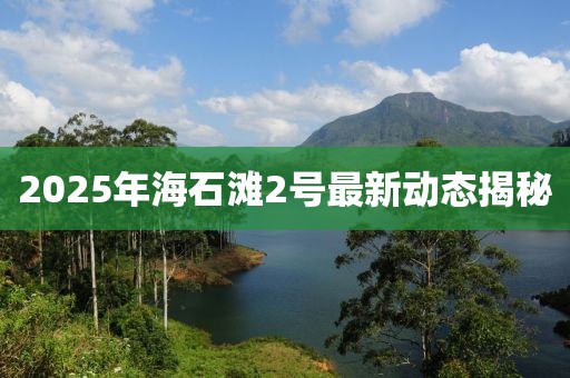 2025年海石灘2號(hào)最新動(dòng)態(tài)揭秘