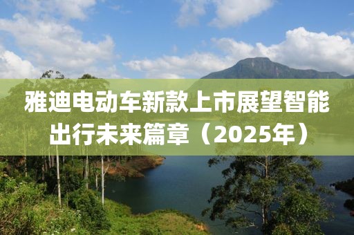 雅迪電動(dòng)車(chē)新款上市展望智能出行未來(lái)篇章（2025年）