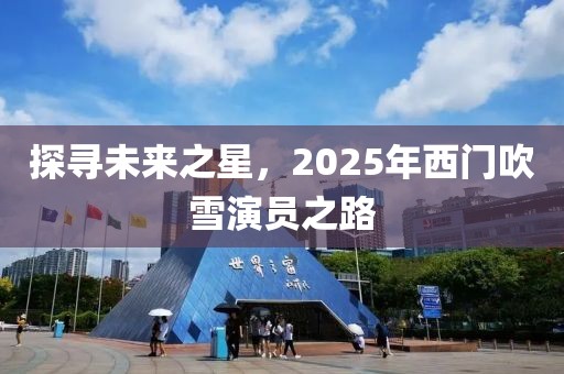 探尋未來(lái)之星，2025年西門吹雪演員之路