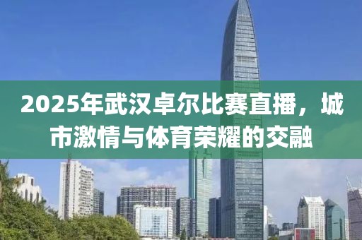 2025年武漢卓爾比賽直播，城市激情與體育榮耀的交融
