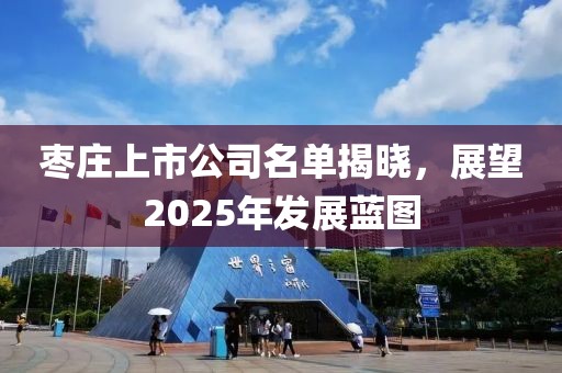 棗莊上市公司名單揭曉，展望2025年發(fā)展藍圖